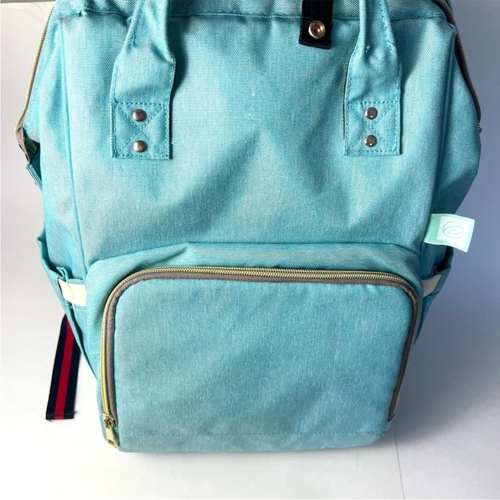 AFBP - Insulated Diaper / Pump Backpack Mint Blue